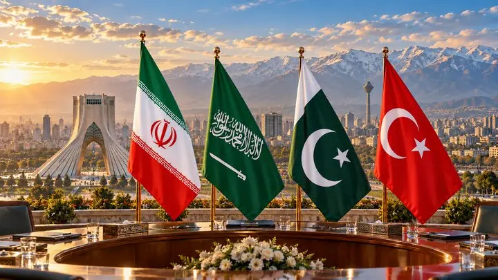 نشست مشترک مقام‌های ایران، عربستان، ترکیه و پاکستان در تهران
